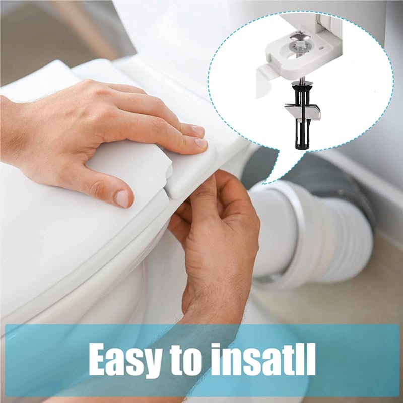 Globetrek° ToiletBolt 1+1 Sett GRATIS: Kraftig Duty Toalettsete Låsebolt Og Skruesett
