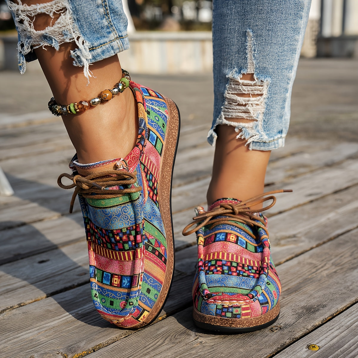 Happy™ ColorfulShoes: Stilig Moderne Design Damesko