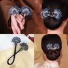 Rose® HairTie 1+1 GRATIS: Stilig Hårbånd Elegant Vintage Krystallhestehale Vri Holder