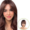 Rose® WigBangs 1+1 GRATIS: Sømløs Parykk Naturlig Utseende Hår Pannelugg Utvidelser