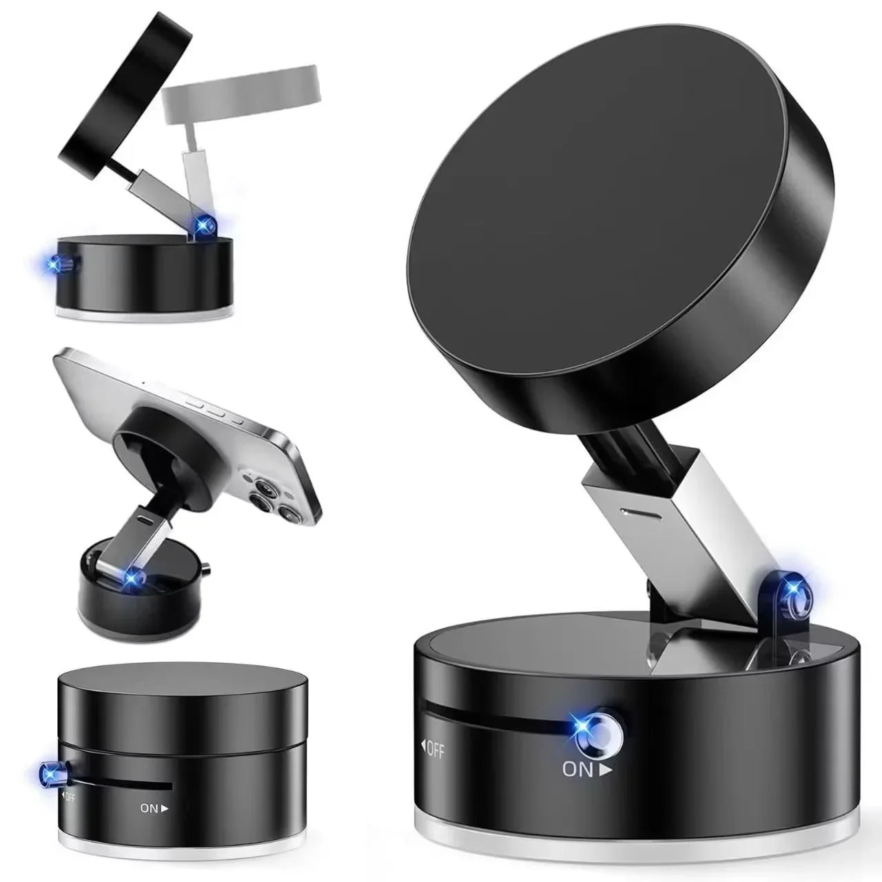 Holder360° MagnetHold 1+1 GRATIS: Multi-Bruk Magnetisk Og Justerbar Telefonholder