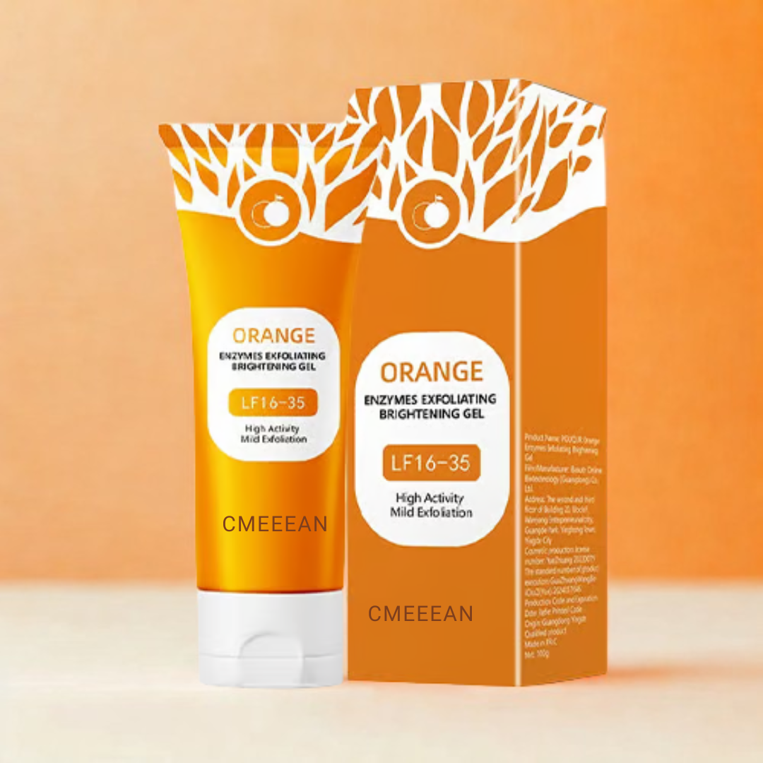 ExfoliatingGel 1+1 GRATIS: Orange Eksfolierende Gel Mild Død Hud Fjerner