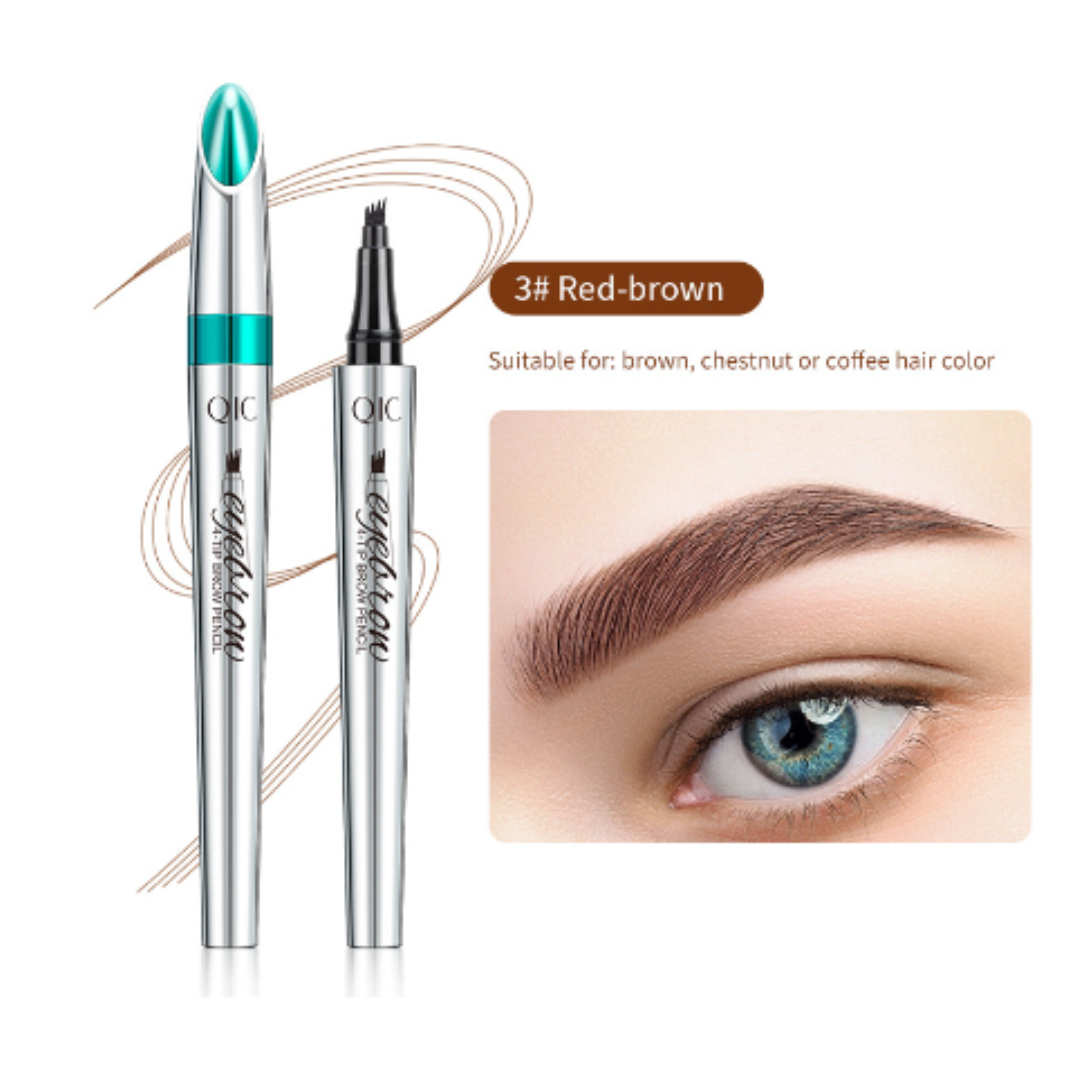 EyebrowPen 1+1 GRATIS: 3D Vanntett Microblading Øyenbrynspenn