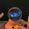 Ledsen™ CrystalBall - 3D-Solsystemkrystallkule Med LED-Lys