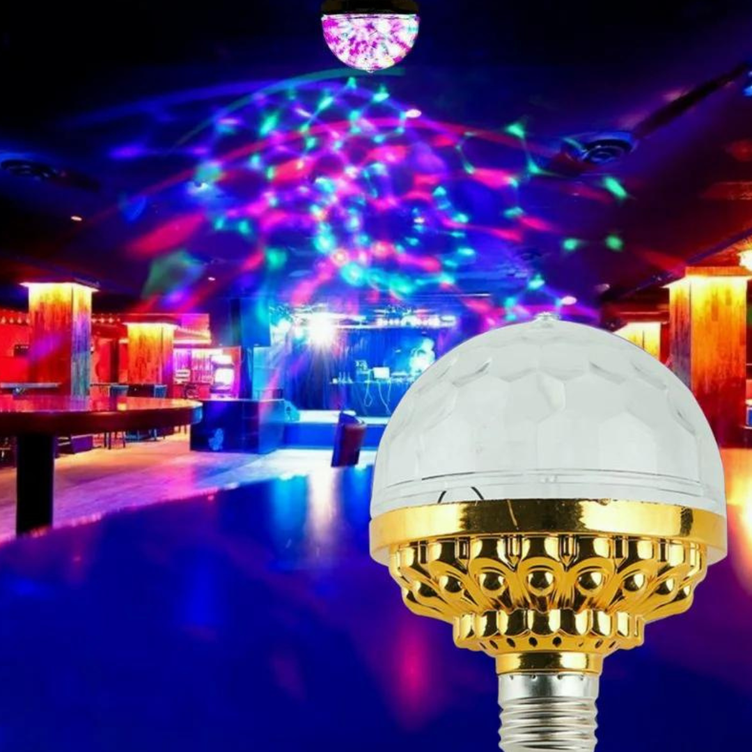 Ledsen™ DiscoBall 1+1 GRATIS:  Fargerik Roterende LED-Diskolys Ball