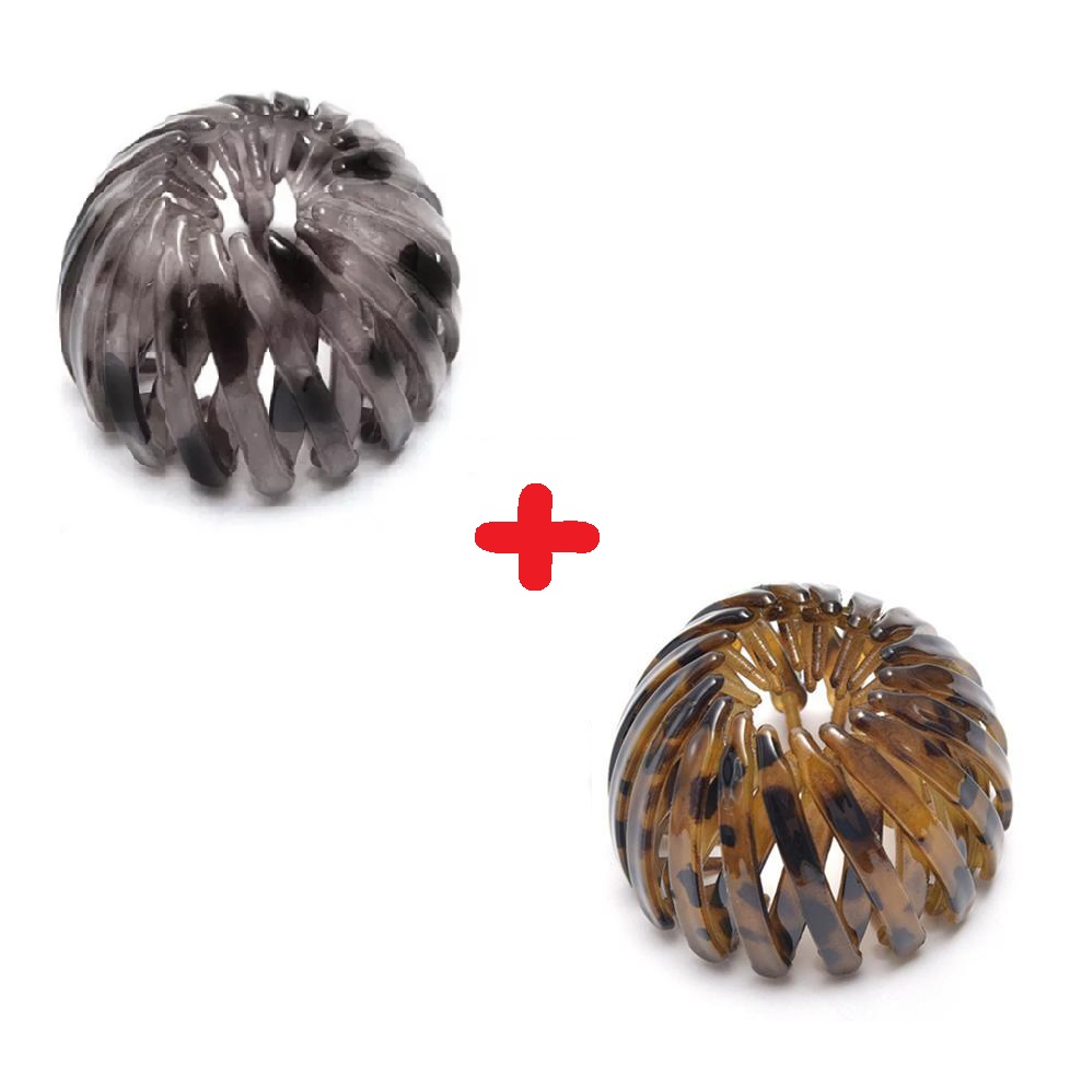 Rose® HairBun 1+1 GRATIS: Kvinner Lat Hår Bun Holder