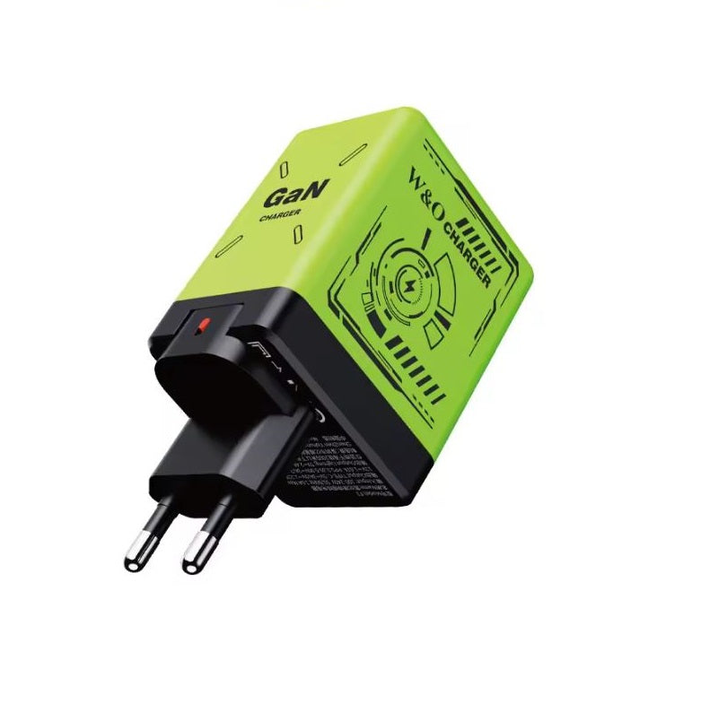 DualCharger: Hurtiglading Dobbel Uttrekkbar Kabel Reiselader