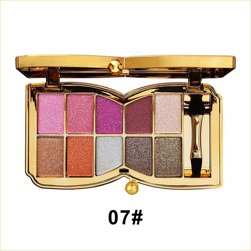 GlitterEyeshadow 1+1 GRATIS: Skinnende Glitternyanse Øyenskyggepalett