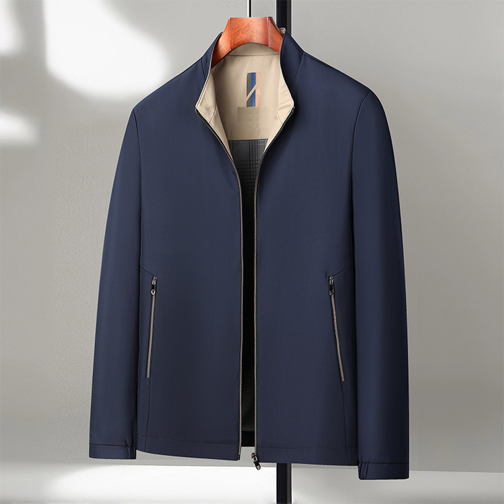 Icone™ CasualJacket: Stående Krage Casual Glidelås Jakke For Menn