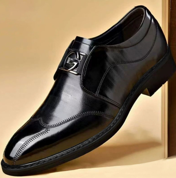 Happy™ ClassyShoes: Luksus Herre Skinn Formelle Spisse Oxford Stilig Sko