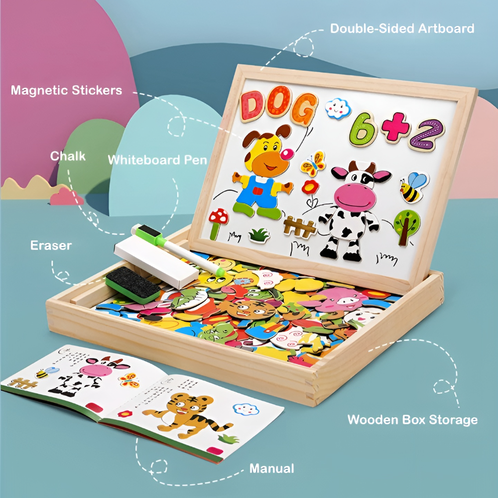 Kletshuts™ SketchBoard: Moro Interaktiv Barn Magnetisk Skisse Styret