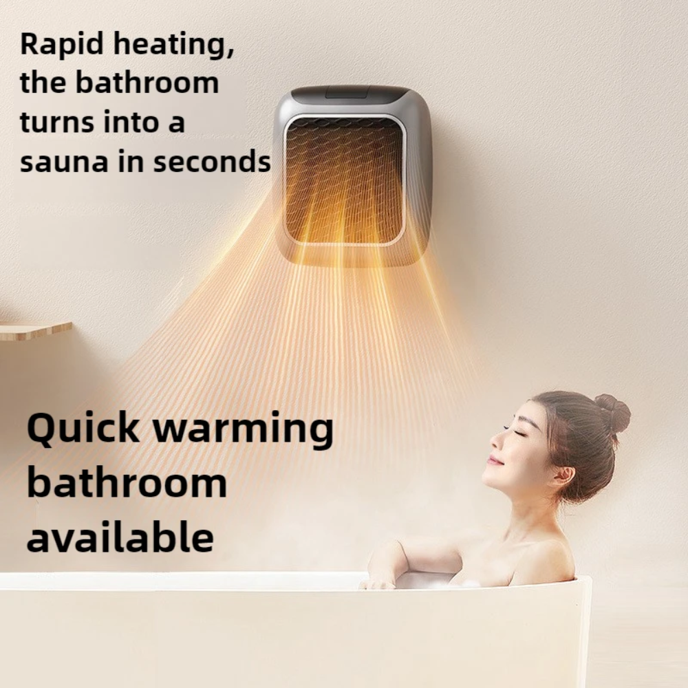 Globetrek° PortableHeater: Bærbar Energi Effektiv Plug-In Vegg Montert Varmeapparat