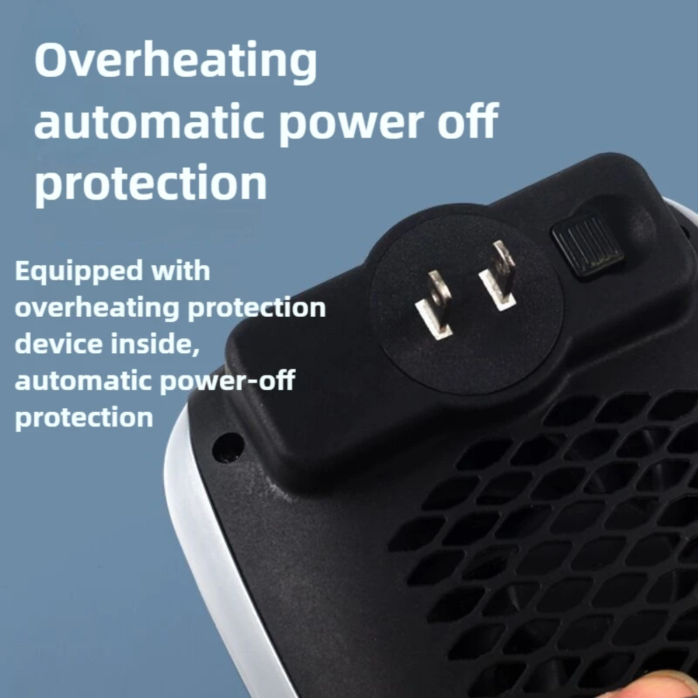 Globetrek° PortableHeater: Bærbar Energi Effektiv Plug-In Vegg Montert Varmeapparat