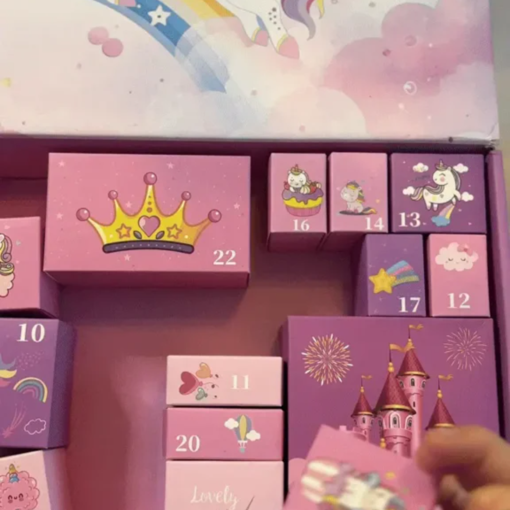 Kletshuts™ UnicornAdvent - Moro Kreativt Julen Enhjørning Advent Kalender