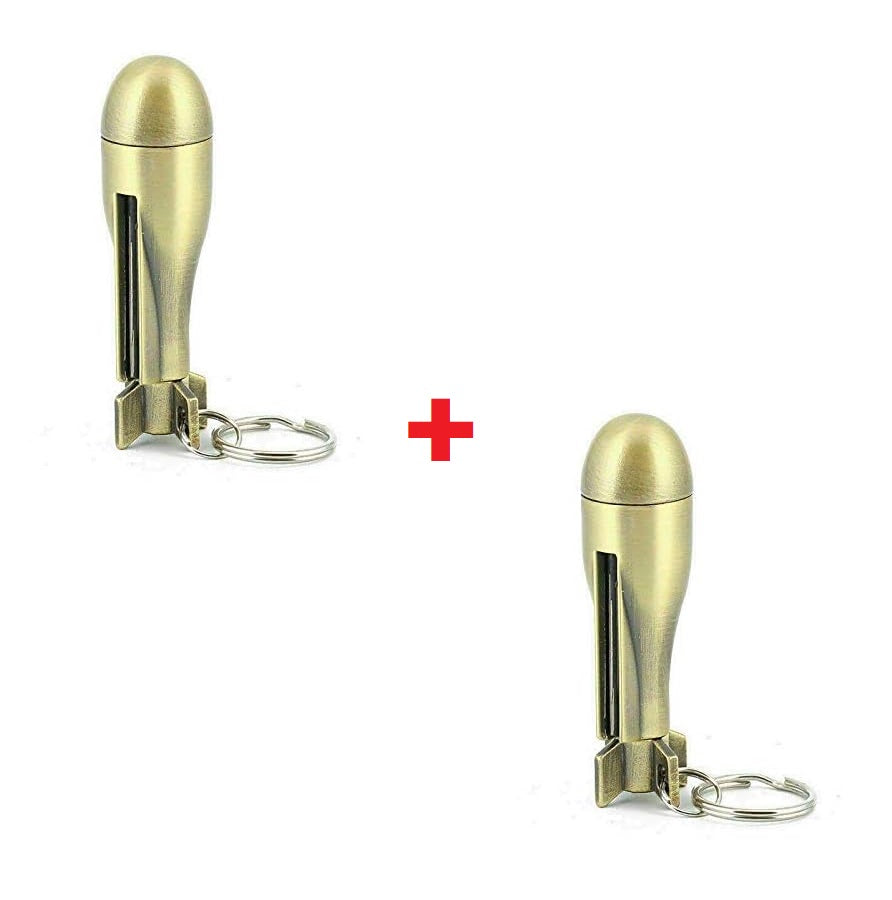 LighterKeychain 1+1 GRATIS: Premium Kvalitet Lighter Nøkkelring Fire Starter