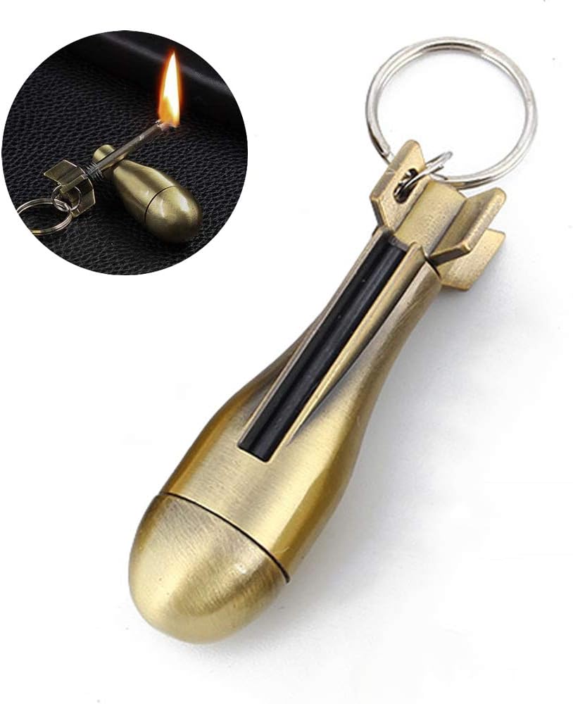 LighterKeychain 1+1 GRATIS: Premium Kvalitet Lighter Nøkkelring Fire Starter