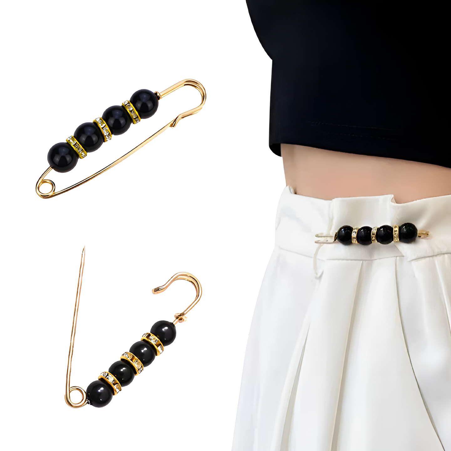 Jewelance™ BroochPin 1+1 GRATIS: Elegant Stilig Perle Sikkerhet Pin Brosjer Sett