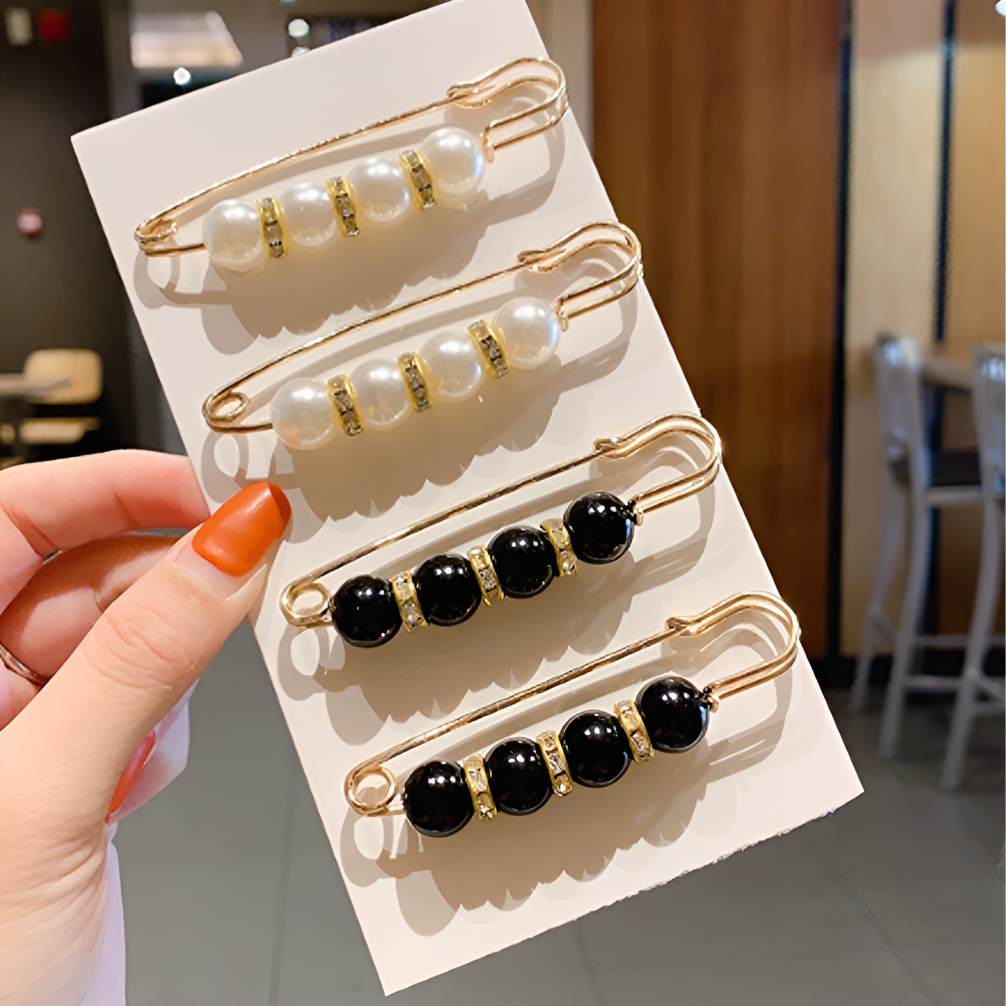 Jewelance™ BroochPin 1+1 GRATIS: Elegant Stilig Perle Sikkerhet Pin Brosjer Sett