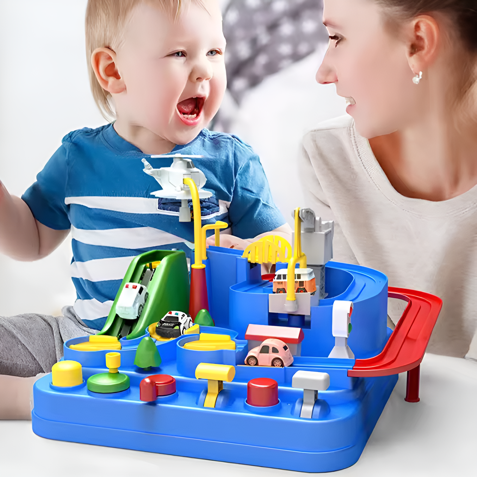 Kletshuts™ AdventureTrack: Interaktiv Lærerikt Bil Eventyr Spor