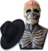 SkeletonMask: Realistisk Skummelt Skjelett Halloweenmaske Kostyme