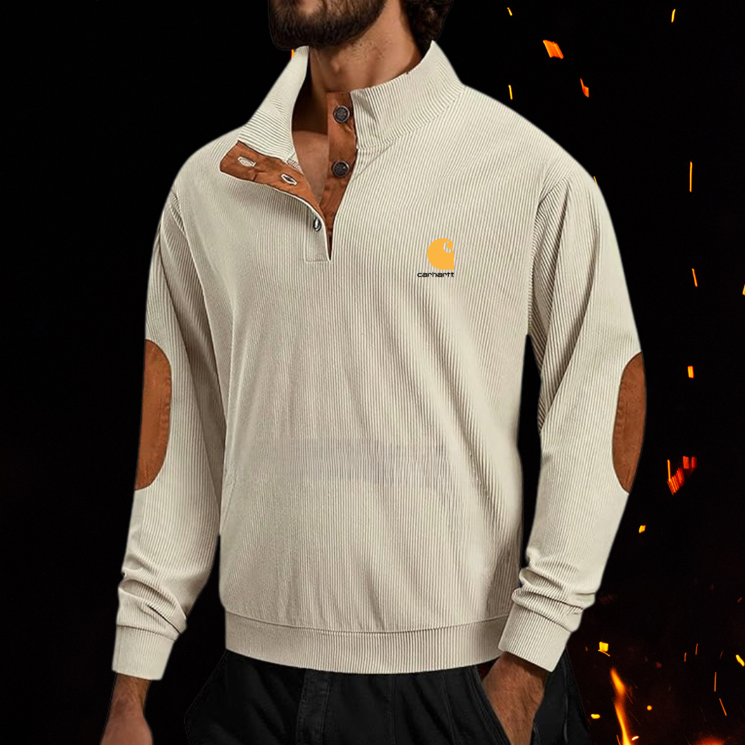 Icone™ CorduroySweatshirt: Fritids Langerme Kordfløyel Sweatshirt