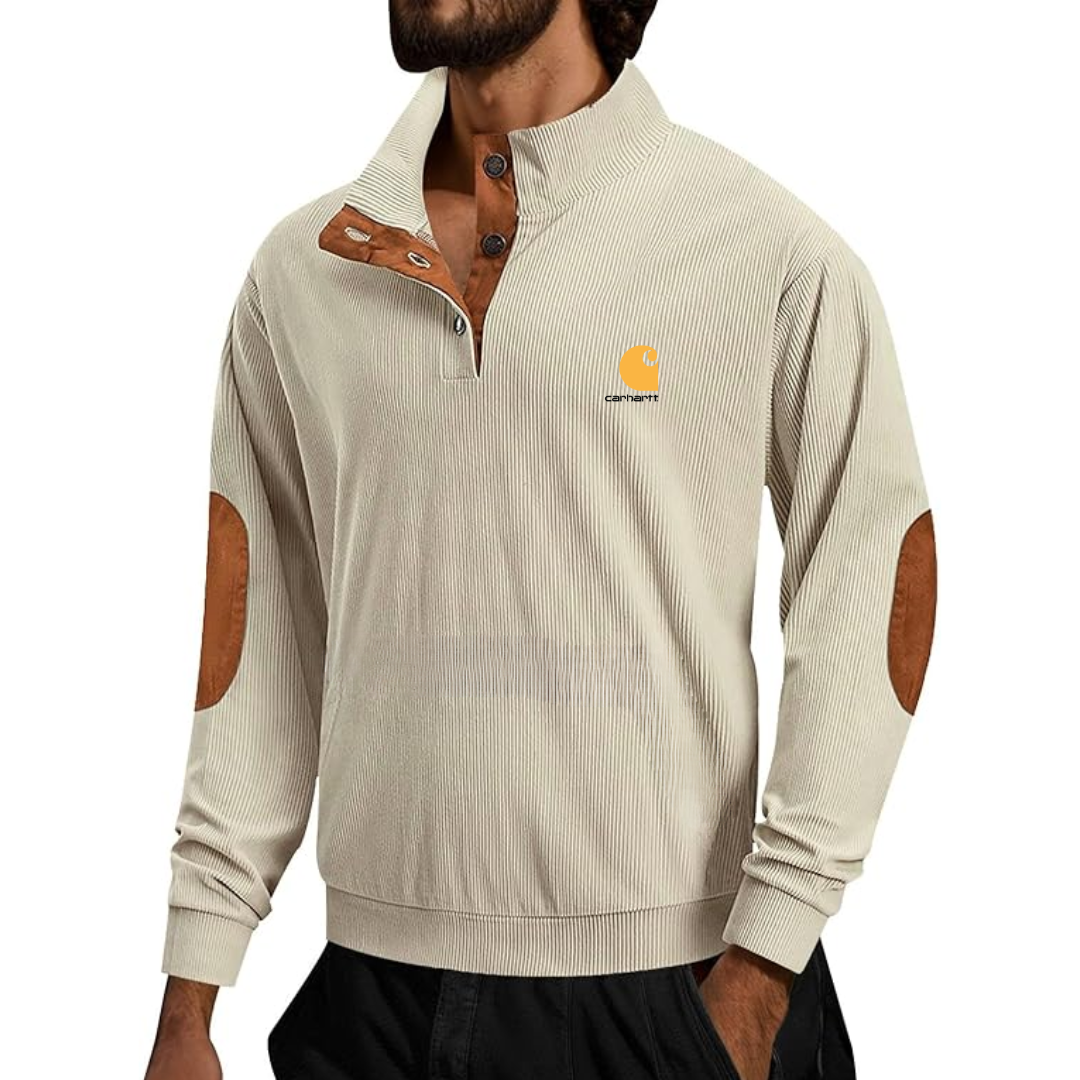 Icone™ CorduroySweatshirt: Fritids Langerme Kordfløyel Sweatshirt