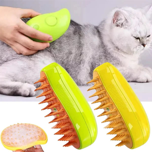 DogCatFri™ SteamBrush: Steam Kjæledyr Grooming Børste