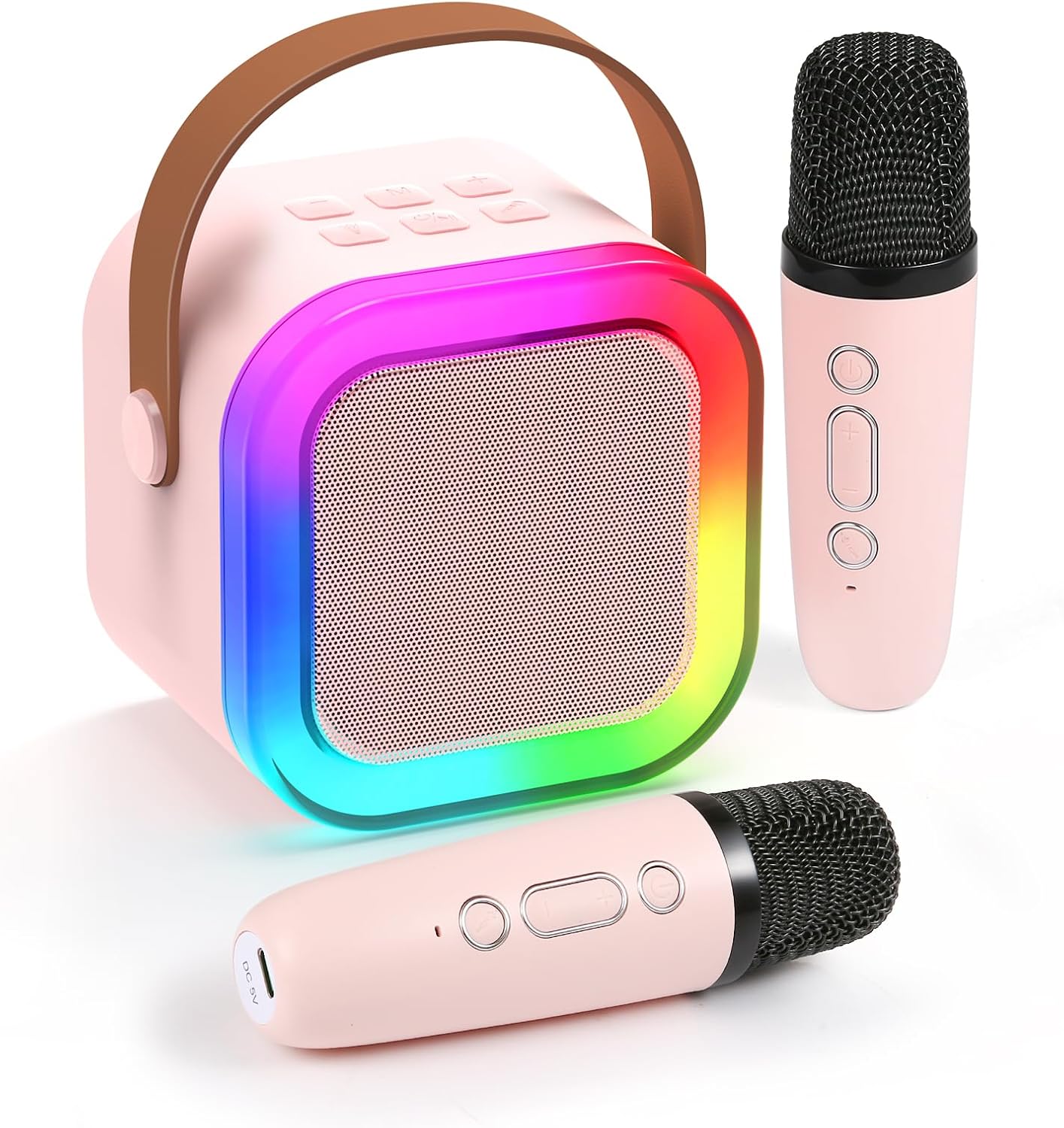KaraokePro – Mini Karaokemaskin Med Trådløse Mikrofoner