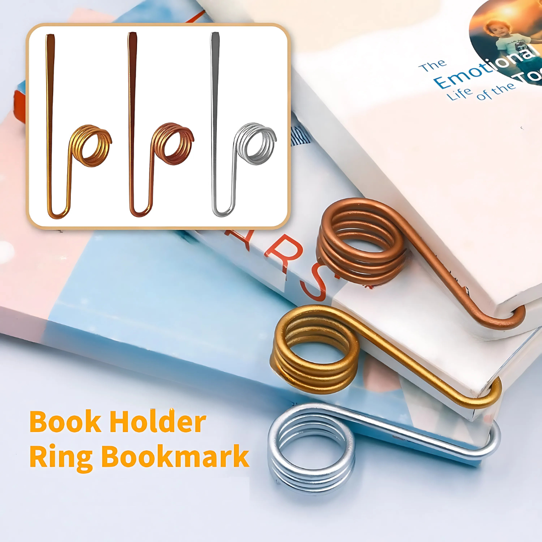 GlideHold® BookHolder: Sikker Grep Komfortabel Bokmerke Og Bokholder