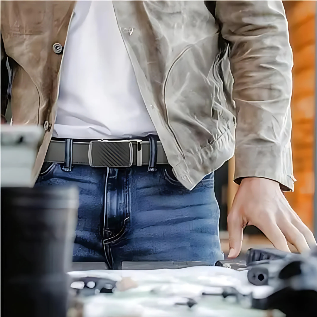 Icone™ ClassicBelt 1+1 GRATIS: Komfortabel Klassisk Justerbar Spenne Belte For Menn