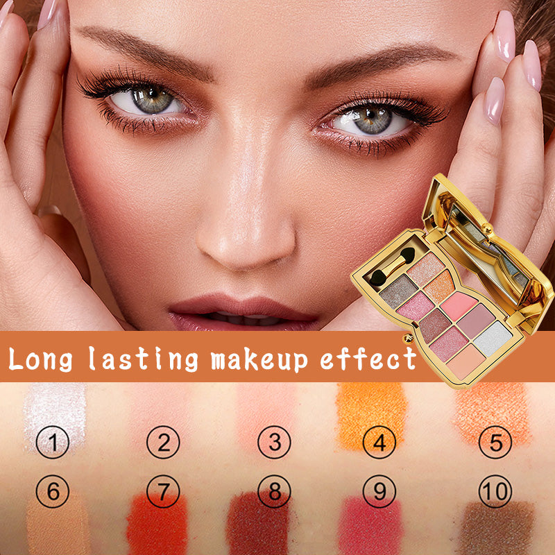 GlitterEyeshadow 1+1 GRATIS: Skinnende Glitternyanse Øyenskyggepalett