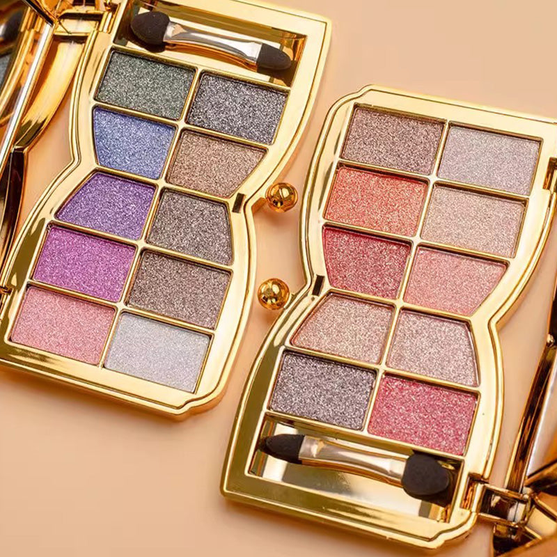 GlitterEyeshadow 1+1 GRATIS: Skinnende Glitternyanse Øyenskyggepalett