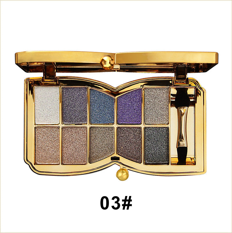 GlitterEyeshadow 1+1 GRATIS: Skinnende Glitternyanse Øyenskyggepalett