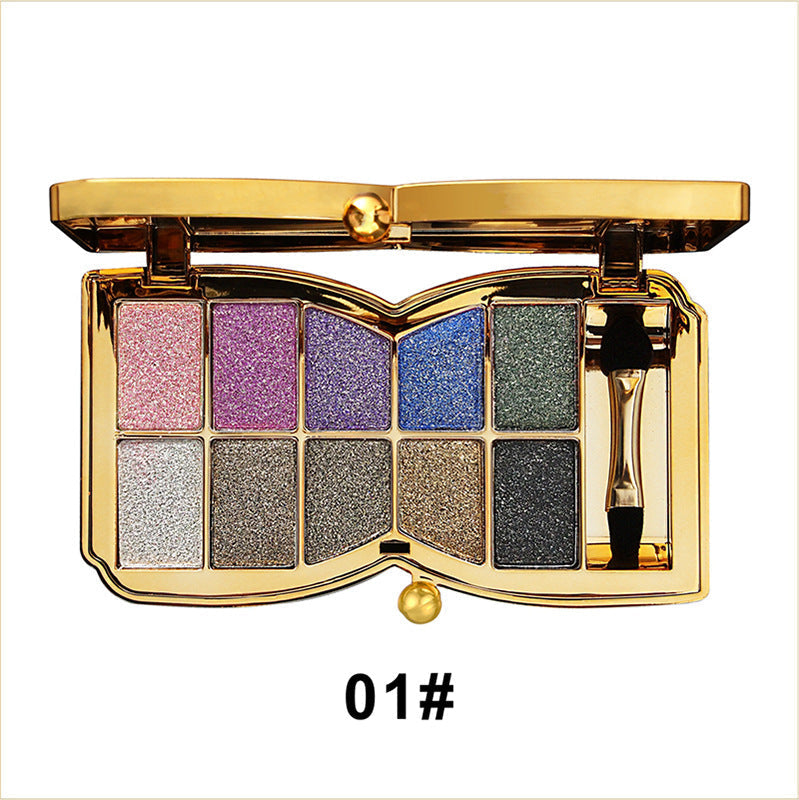 GlitterEyeshadow 1+1 GRATIS: Skinnende Glitternyanse Øyenskyggepalett