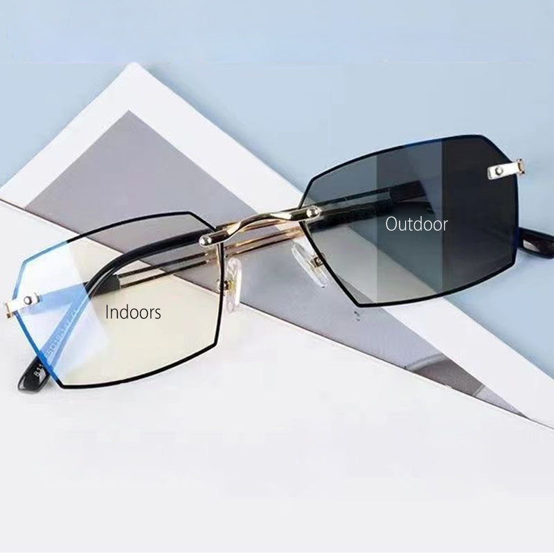 TintGlasses 1+1 GRATIS: Fotokromatisk Blått Lys Blokkering Farget Lesebriller