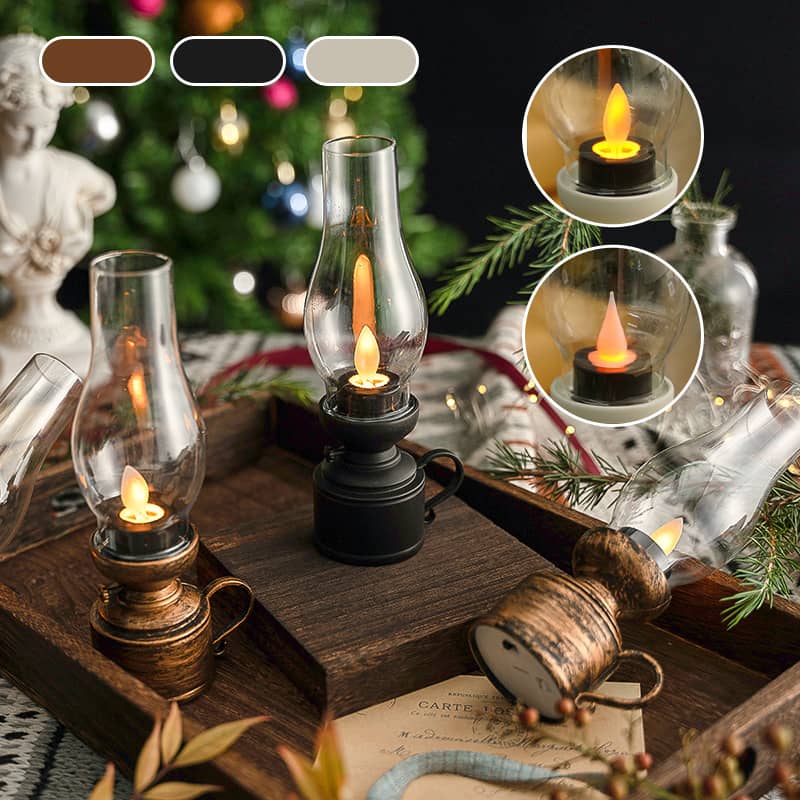 Ledsen™ VintageLamp 1+1 GRATIS: Årgang LED Parafin Lampe Med Flimrende Flamme