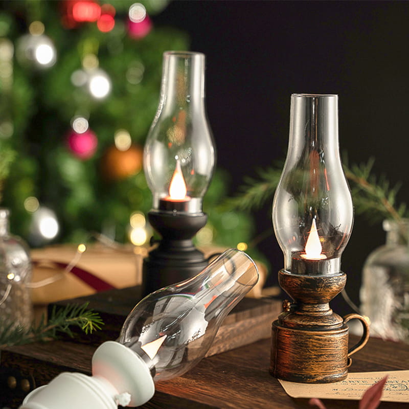 Ledsen™ VintageLamp 1+1 GRATIS: Årgang LED Parafin Lampe Med Flimrende Flamme