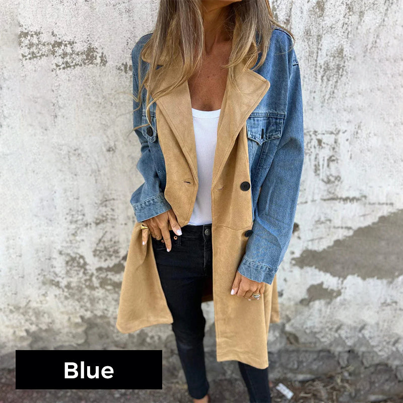 Icone™ LongCoat: Midtlang Trenchcoat Med Stilig Krage Og Lommer