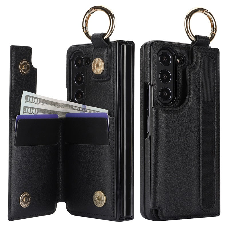 Icone™ FoldingCase: 3-i-1 Sammenleggbart Telefon, Kort Og Lommebok Etuiet