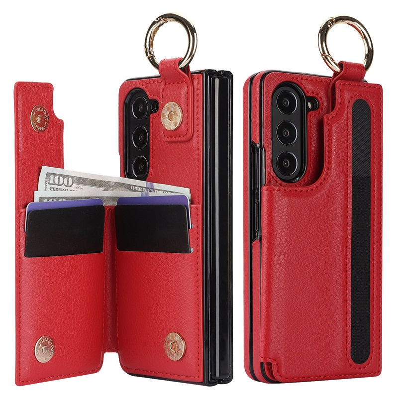 Icone™ FoldingCase: 3-i-1 Sammenleggbart Telefon, Kort Og Lommebok Etuiet