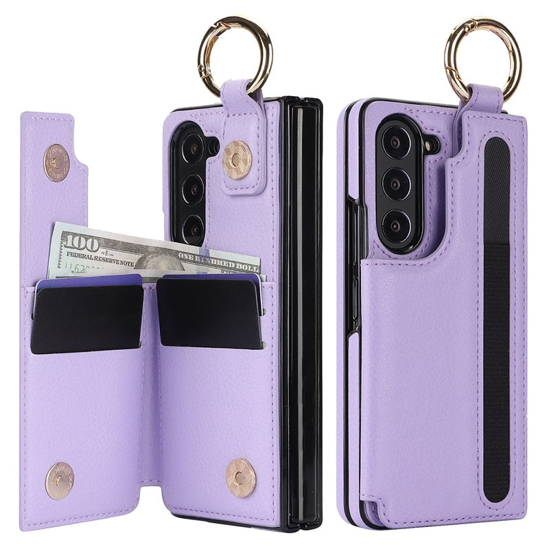 Icone™ FoldingCase: 3-i-1 Sammenleggbart Telefon, Kort Og Lommebok Etuiet