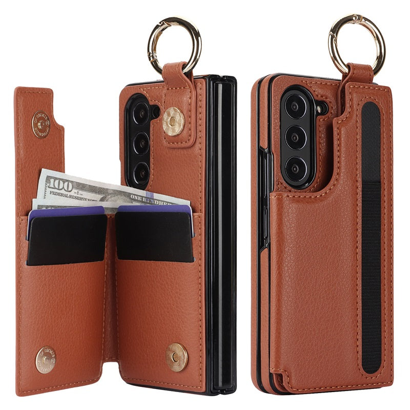 Icone™ FoldingCase: 3-i-1 Sammenleggbart Telefon, Kort Og Lommebok Etuiet