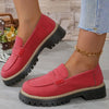 Happy™ WomenShoes: Tykk Såle Loafers Før Kvinner