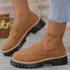 Happy™ WomenShoes: Tykk Såle Loafers Før Kvinner