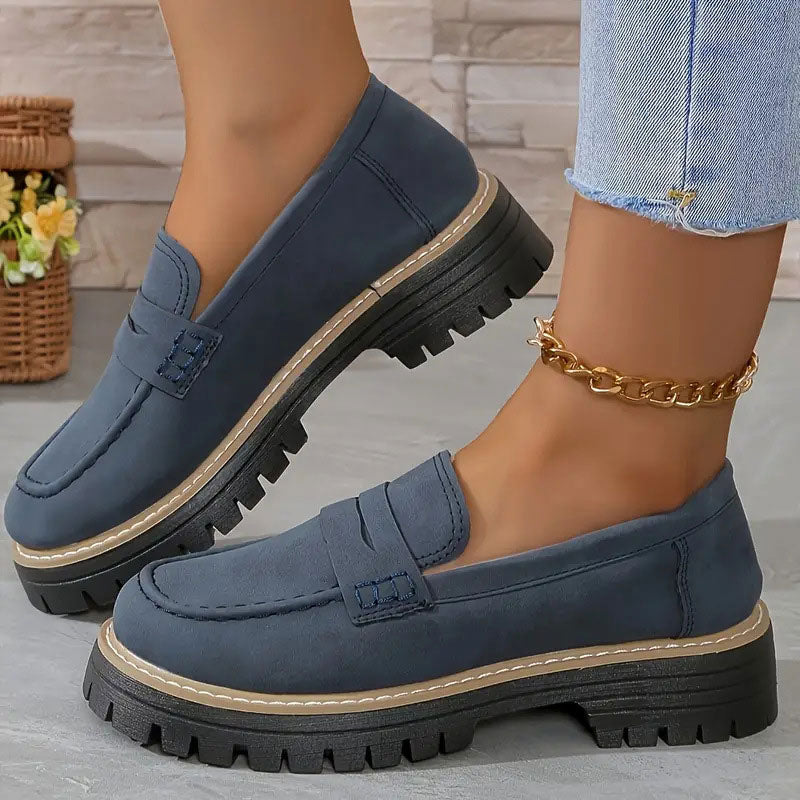 Happy™ WomenShoes: Tykk Såle Loafers Før Kvinner