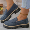 Happy™ WomenShoes: Tykk Såle Loafers Før Kvinner