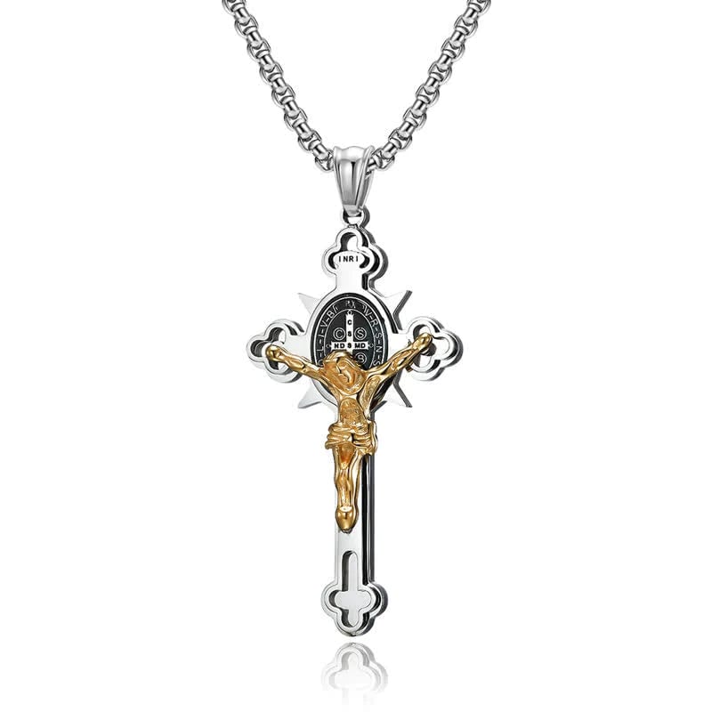 Jewelance™ CrossProtection 1+1 GRATIS: Åndelig Beskyttelse Kors Anheng Halskjede Med Gaveeske