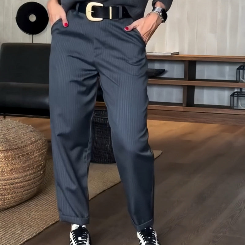 Icone™ ClassyPants: Klassiske Bukser Med Rett Passform Og Høy Midje For Kvinner