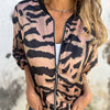 Icone™ ZebraJacket: Elegant Og Stilig Zebramønster Jakke