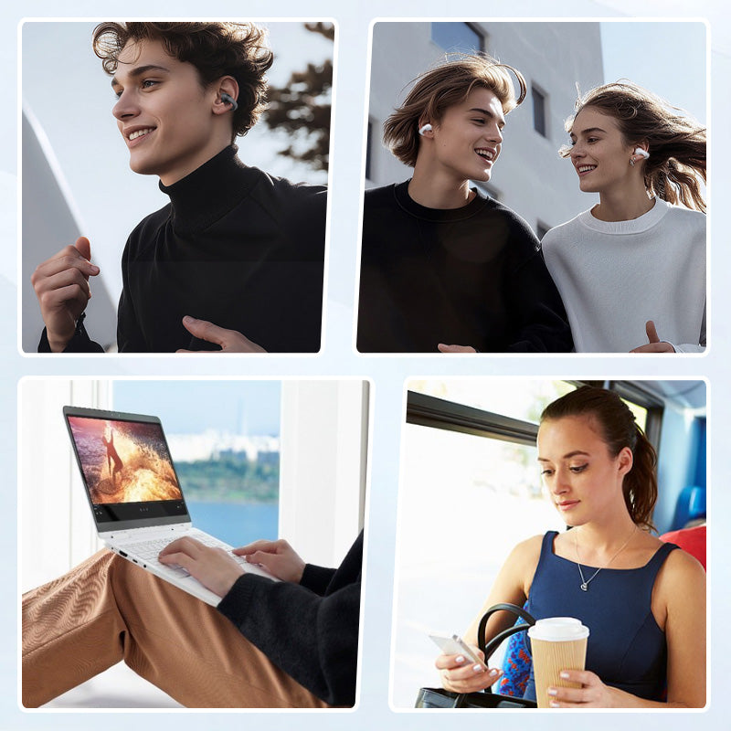 SmartEarbuds: Trådløs Øreklips Bluetooth-Ørepropper Med Smart Skjerm Display